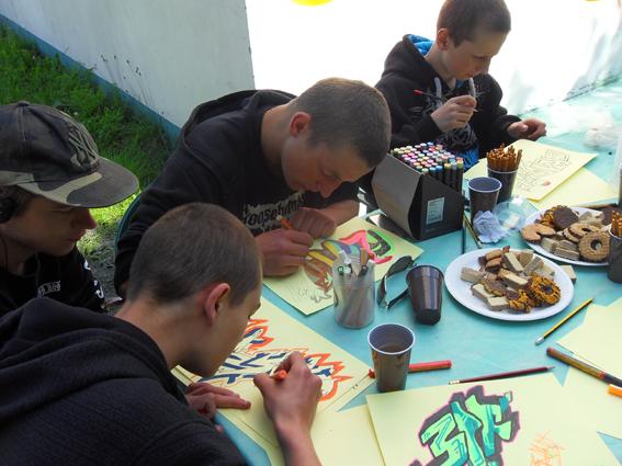Wykonali mural na budynku Flandrii