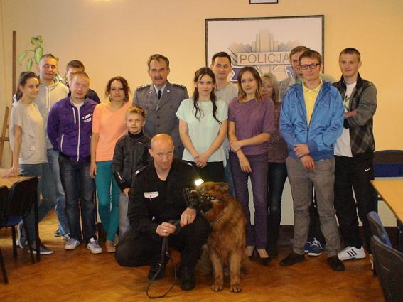 Studenci odwiedzili komendę Policji 