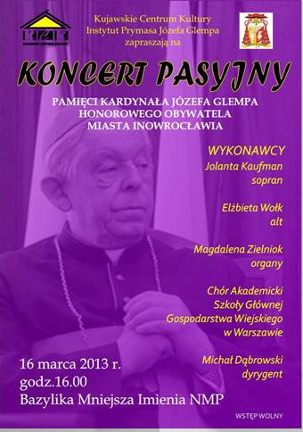 Koncert pamięci Józefa Kardynała Glempa