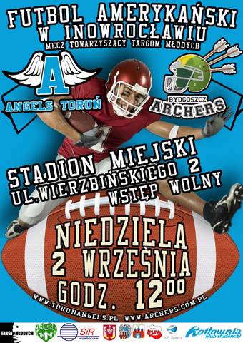 Futbol amerykański na inowrocławskim stadionie