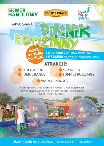 Fundacja Dziecięca Fantazja zaprasza na piknik rodzinny  