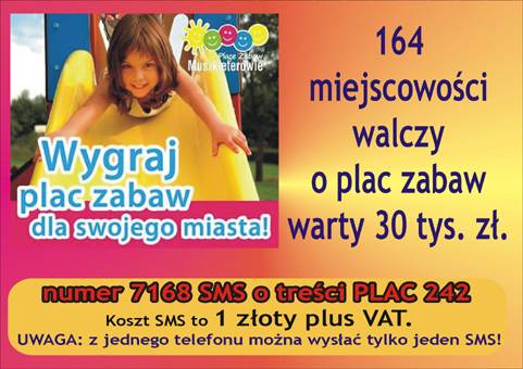 Zagłosuj na plac zabaw dla Inowrocławia