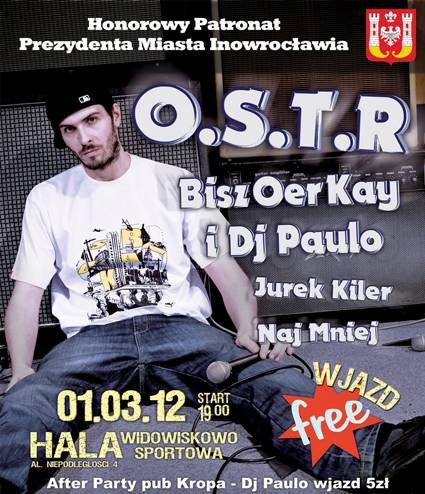 Koncert O.S.T.R i B.O.K z okazji otwarcia studia nagrań w KCK