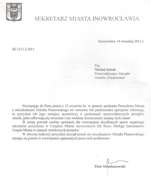 Prezydent unika spotkania z mieszkańcami osiedla?