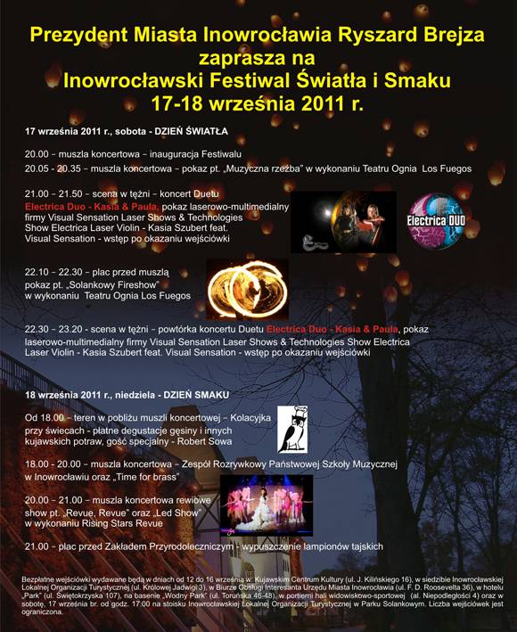 Wkrótce Inowrocławski Festiwal Światła i Smaku 