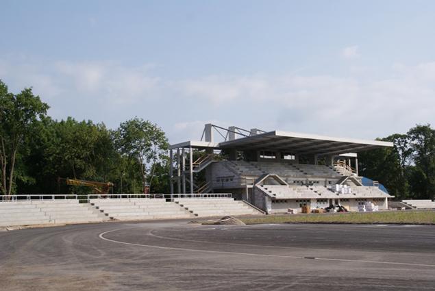 Prezydent wizytował remontowany stadion