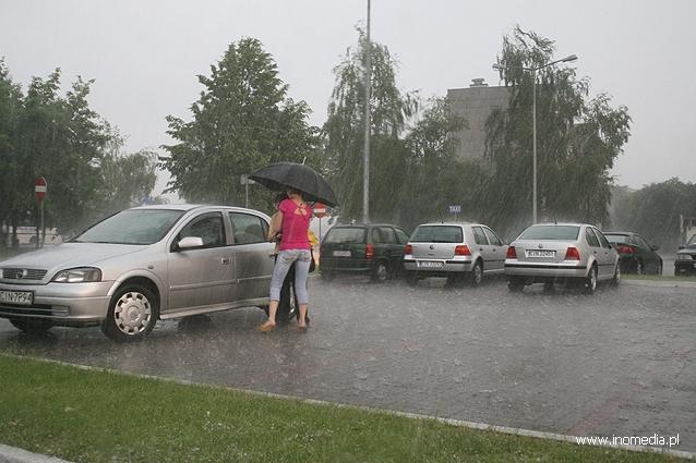 Ulewa przeszła przez Inowrocław