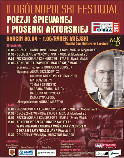 Piosenka aktorska w Barcinie