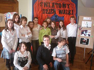 Światowy Dzień Walki z AIDS w Gimnazjum nr 1