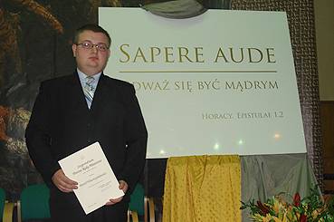 Został stypendystą Prezesa Rady Ministrów