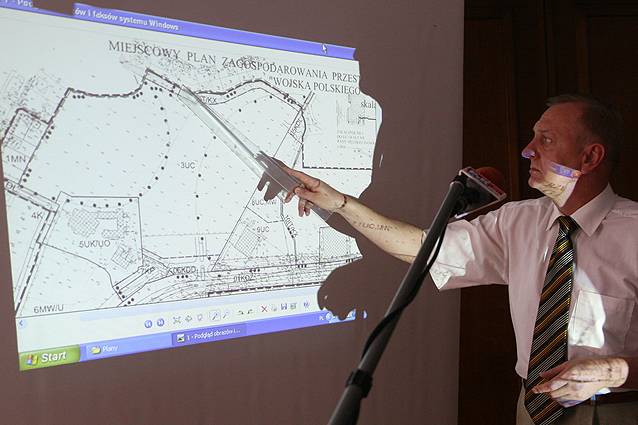 Jest projekt zagospodarowania terenu pod galerię handlową