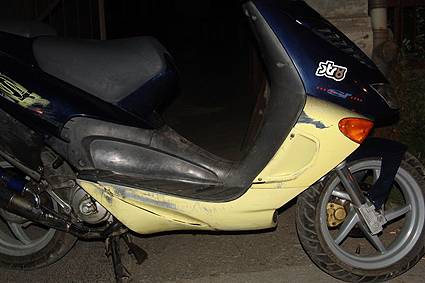 Wypadek drogowy z udziałem motorowerzysty