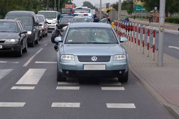 Wypadek drogowy z udziałem pieszego