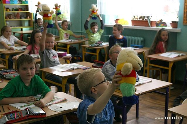 Klaun Mietek sprawdzał jak się ma Tymek-Niedymek