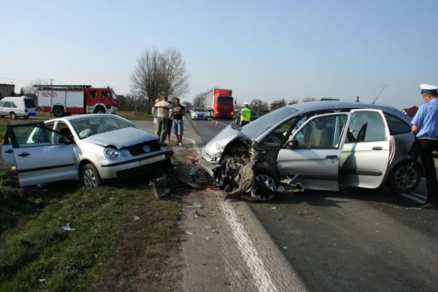 Citroen na gazie spowodował wypadek