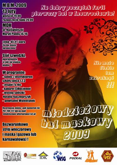 Młodzieżowy Bal Maskowy