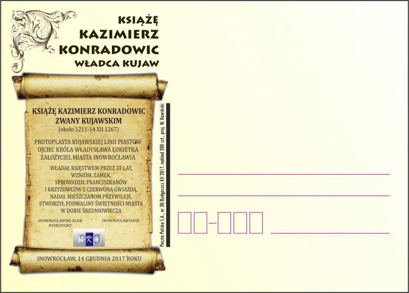 IKD uczci pamięć księcia Kazimierza Konradowica w 750. rocznicę jego śmierci