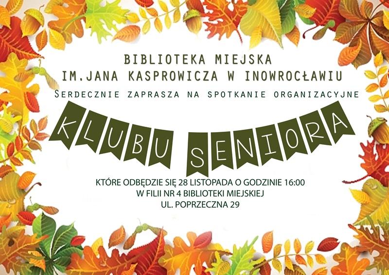 Klub Seniora zaprasza