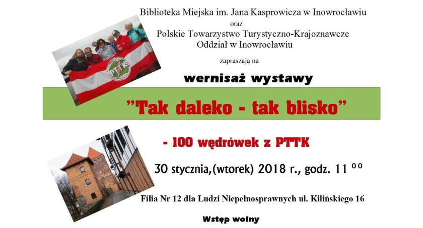 Biblioteka  pokaże wędrujących z PTTK