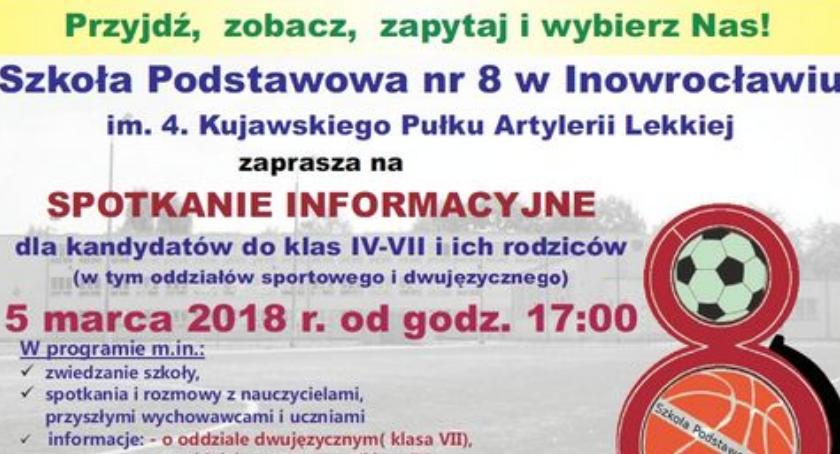 SP nr 8 zaprasza na spotkanie informacyjne