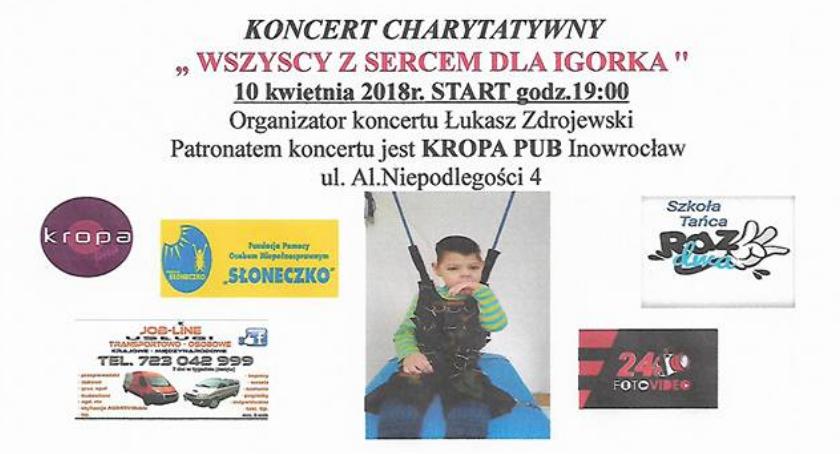 Zagrają charytatywnie dla chorego 9-letniego Igorka
