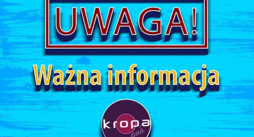 Zmiany w Pubie Kropa