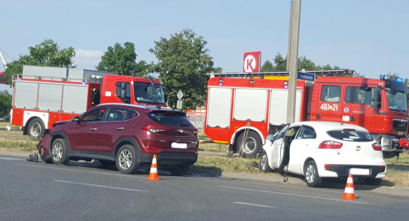 Zderzenie dwóch aut na ul. Miechowickiej