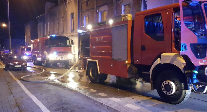 Pożar w ścisłym centrum miasta