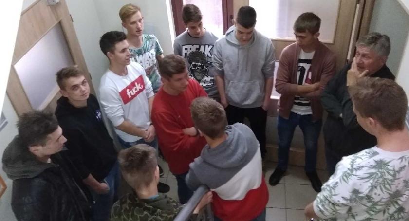 Uczniowie ZSP Kościelec podczas nagrań 