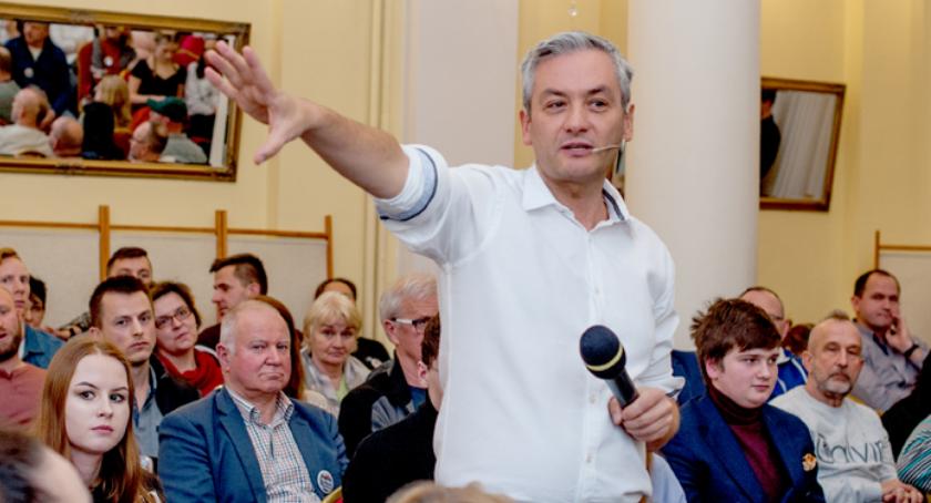 To była burza mózgów z Robertem Biedroniem