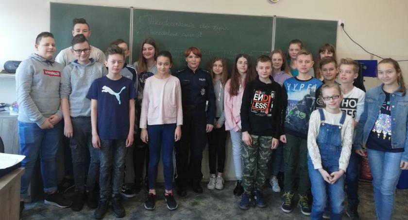 Profilaktyczne spotkanie z policjantką