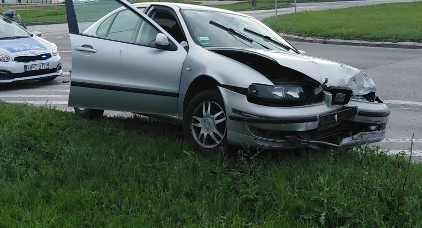 Kolizja na rąbińskim skrzyżowaniu