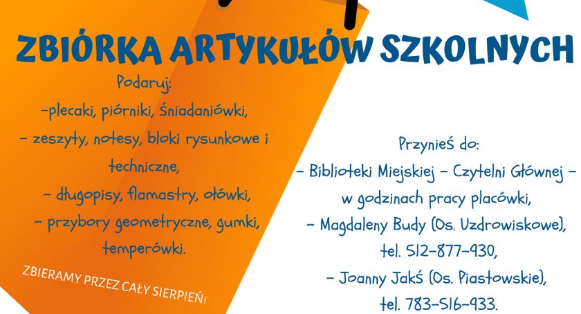 Zbiórka artykułów szkolnych