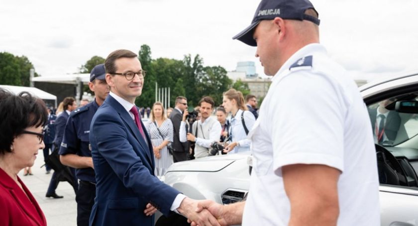 Reprezentant kruszwickiej Policji w Warszawie