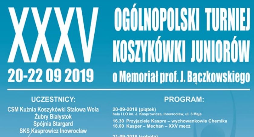 Od piątku XXXV Memoriał prof. Bączkowskiego
