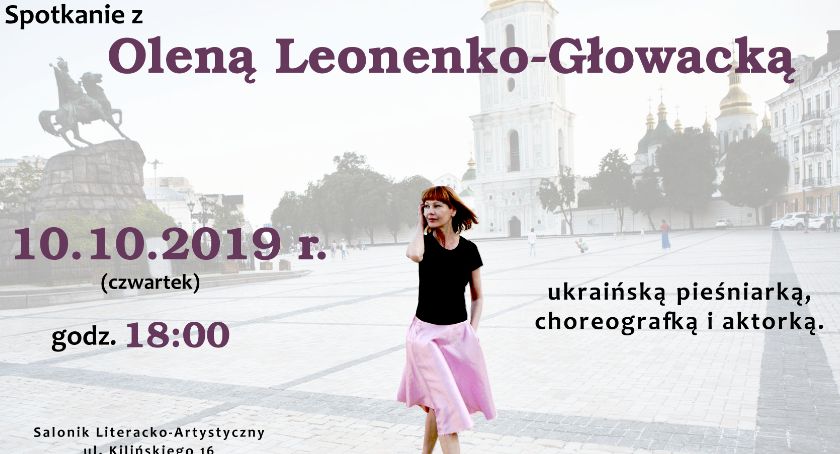 Olena Leonenko - Głowacka zawita do Biblioteki Miejskiej
