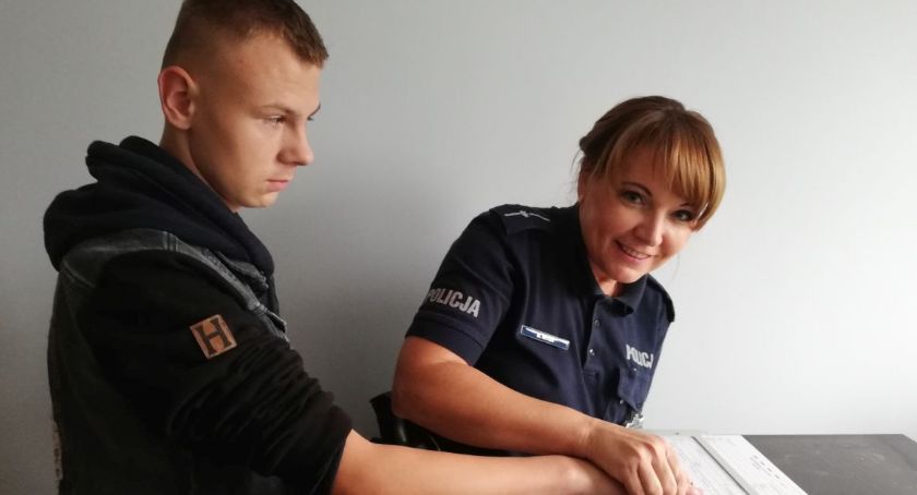 Prośbę Tobiasza spełnili policjanci z Kruszwicy