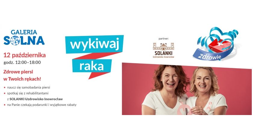 Dowiedz się, jak badać sobie piersi. Prozdrowotna akcja „Solanek” w Galerii Solnej