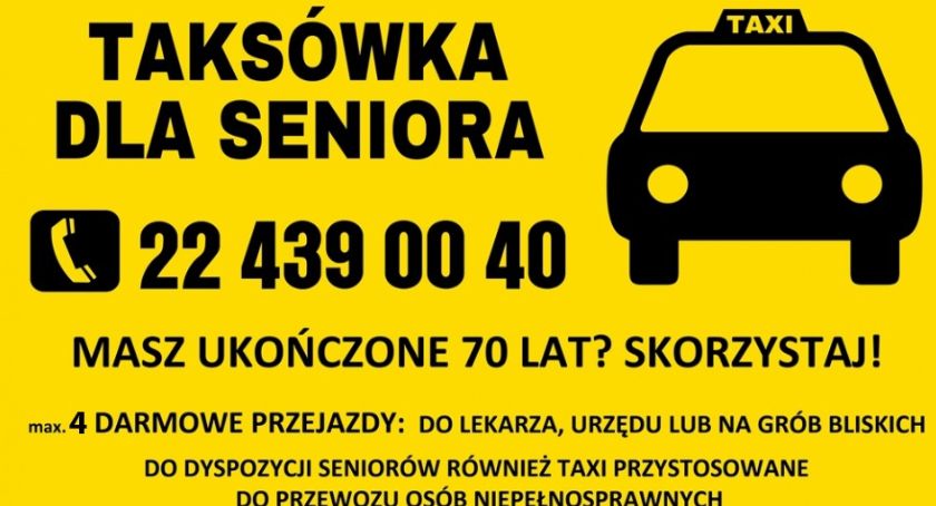 Taksówka dla seniorów na 2020 rok