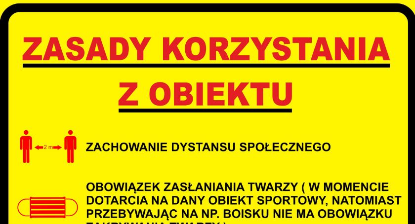 Obiekty sportowe zostaną otwarte