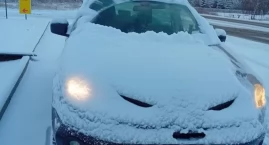 Nie odśnieżył pojazdu, jest kara