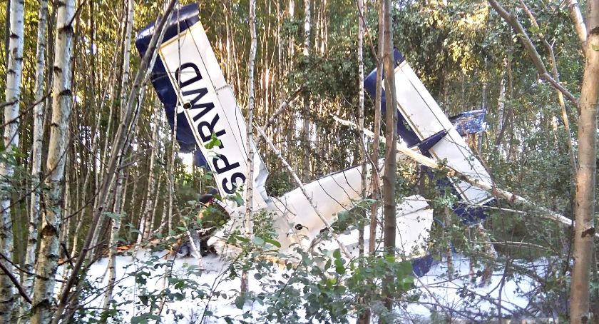Szczęśliwa brzezinka - pilot przeżył ten wypadek