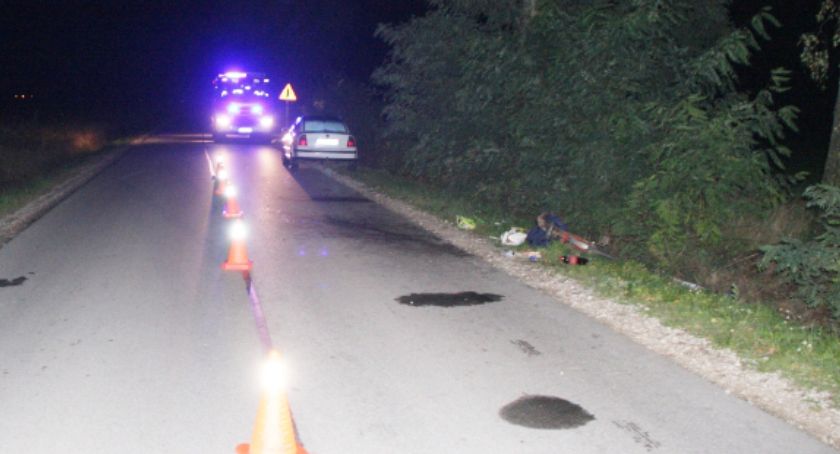 Wieczorne potrącenie rowerzystki - policja apeluje o odblaski