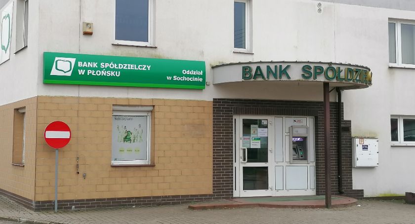 Bank Spółdzielczy w Płońsku uspokaja klientów po aresztowaniu kasjerki sochocińskiego banku