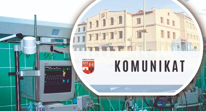 Jest wreszcie komunikat zarządu powiatu w sprawie dramatycznego apelu lekarzy płońskiego szpitala