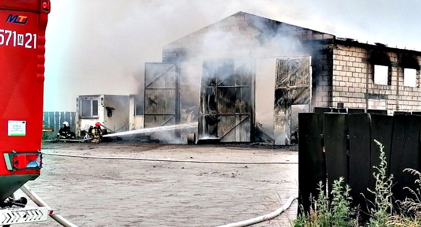 Kolejny duży pożar - tym razem hali warsztatowej w Skarżynie