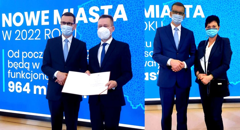 Ostatnia formalność - władze Nowego Miasta odebrały akt nadania praw miejskich! Teraz świętowanie!
