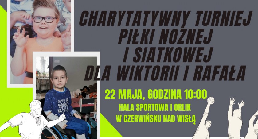 Charytatywnie (dla Wiktorii i Rafała) i sportowo w Czerwińsku