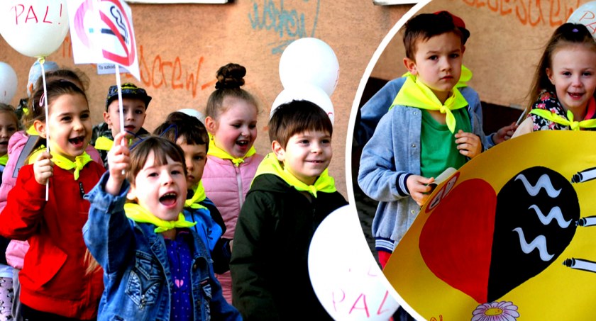 Antynikotynowy happening przedszkolaków