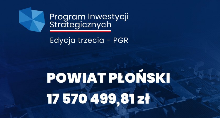 Ponad 17 milionów złotych dla samorządów z powiatu płońskiego